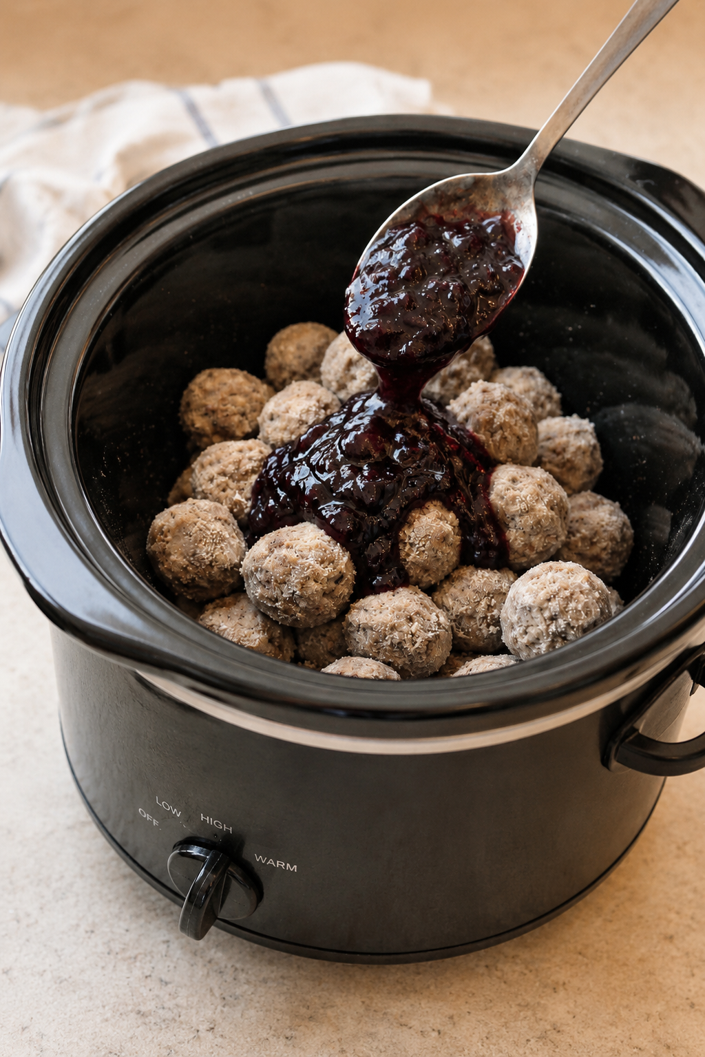 Crockpot Grape Jelly Meatballs – The 3‑Ingredient Party Appetizer That Disappears First