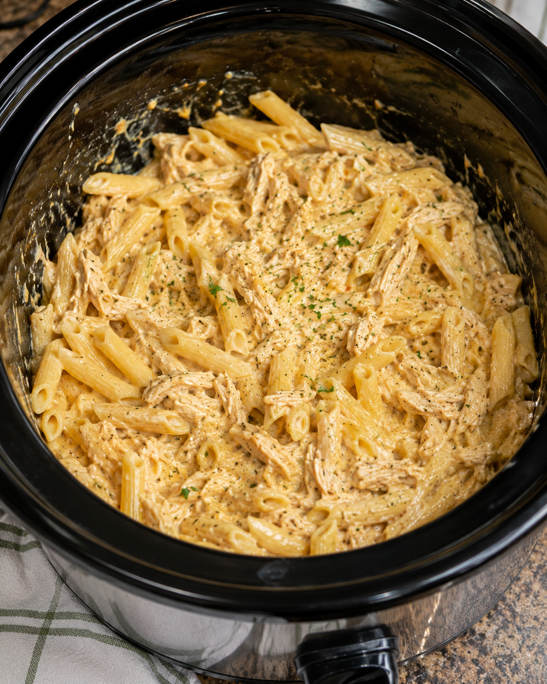 Creamy Slow Cooker Chicken Pasta – The Set-It-and-Forget-It Dinner Your Family Will Beg For